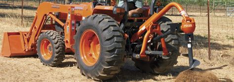 kubota skid steer mounted post hole diggers|auger attachment for kubota tractor.